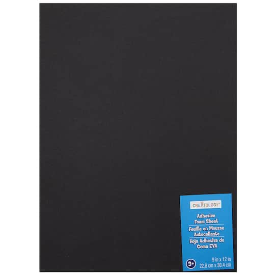 24 Pack: Black Adhesive Foam Sheet by Creatology™, 9" x 12"